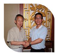 2011年8月22日，我司韋總經(jīng)理在北京拜會中國建筑材料科學(xué)研究院院長金宗哲教授